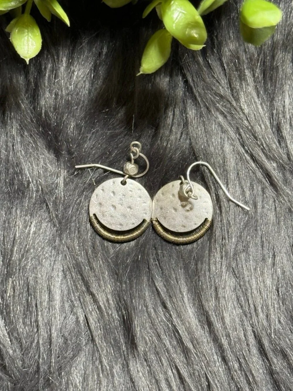 Silvertone‎ Wrapped Earrings